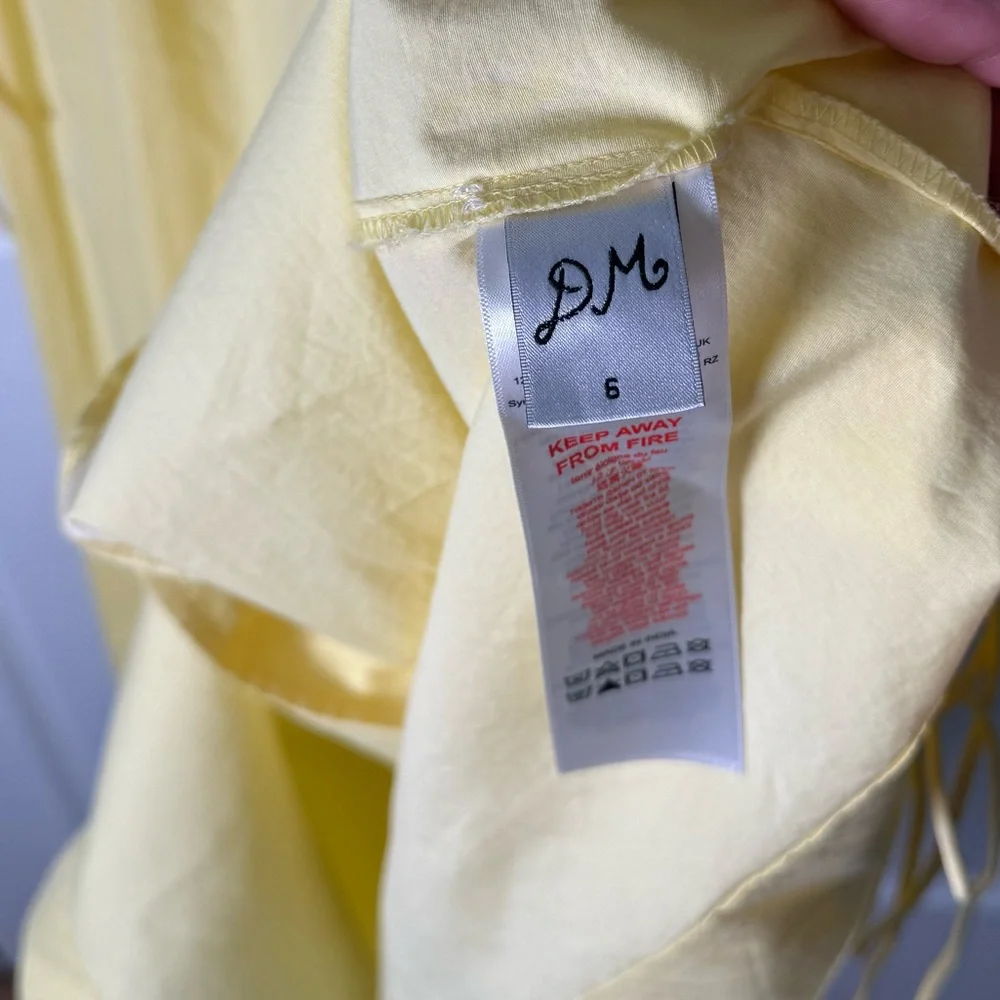 Damson Madder Charlotte Midi Skirt in Yellow - Picture 11 of 11